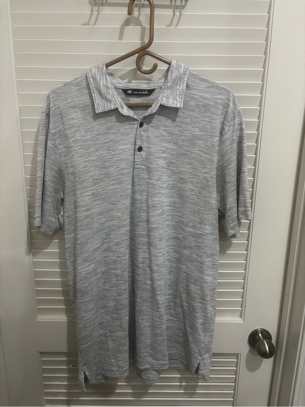 Travis Mathew Men's Heather Gray Polo